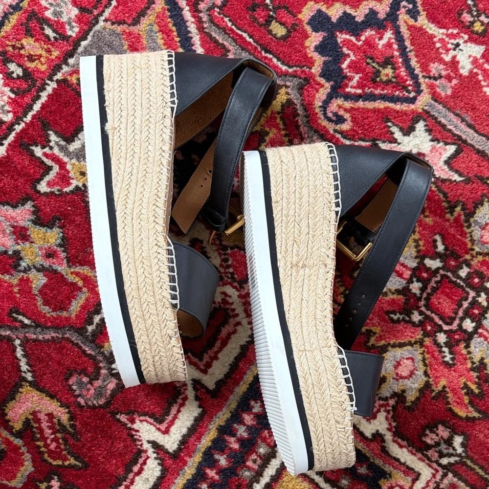 See By Chloe Black Espadrille Sandals - Picture 14 of 14